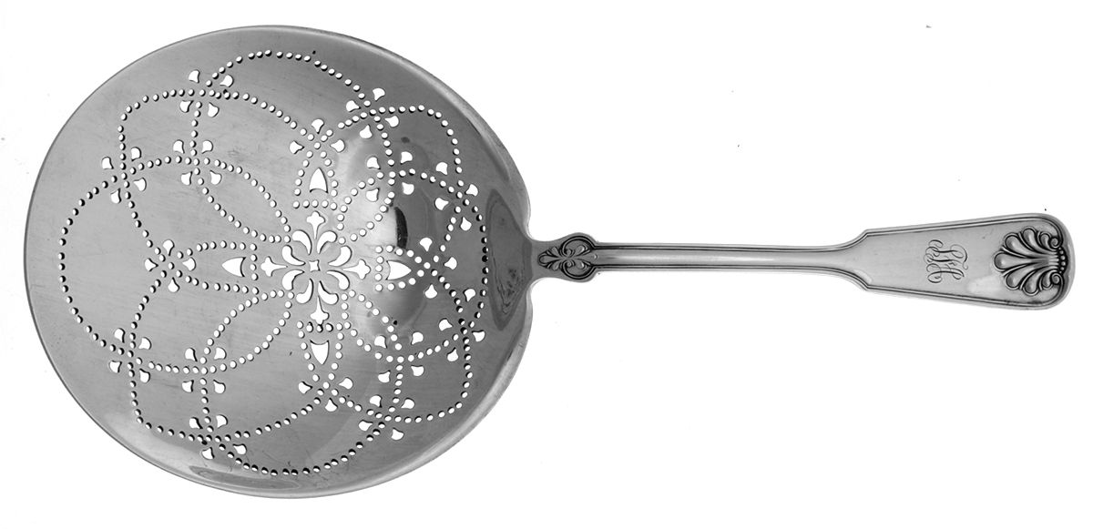 Shell & Thread (Sterling, 1905, No Monograms) Pierced Saratoga Chips Server by Tiffany & CO SILVER-1