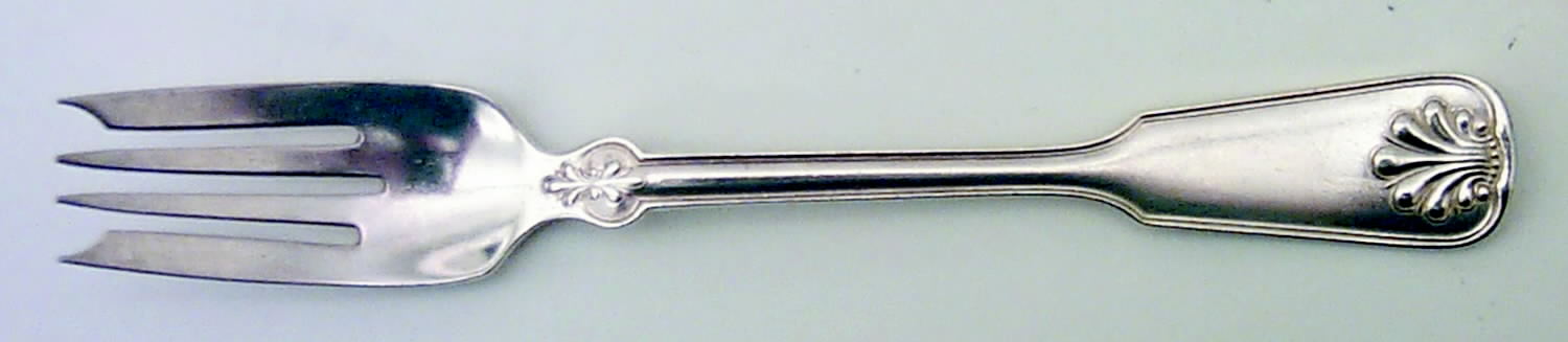 Shell & Thread (Sterling, 1905, No Monograms) Individual Salad Fork by Tiffany & CO SILVER-1
