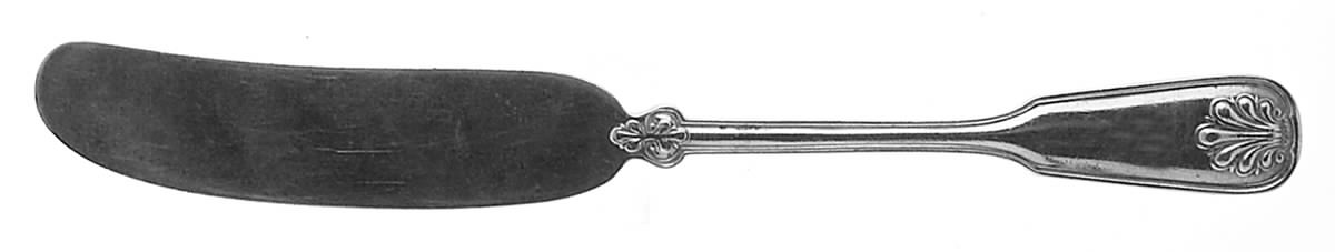 Shell & Thread (Sterling, 1905, No Monograms) Flat Handle Butter Spreader by Tiffany & CO SILVER-1