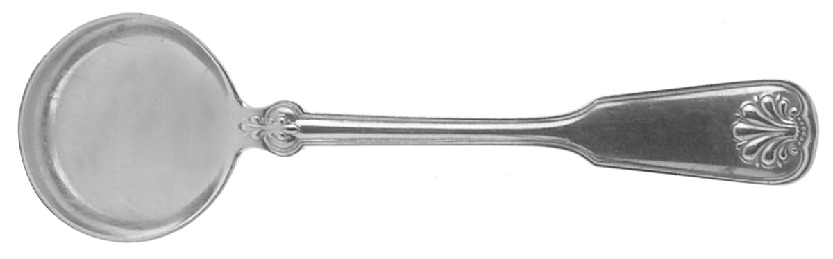 Shell & Thread (Sterling, 1905, No Monograms) Round Bowl Soup Spoon (Bouillon) by Tiffany & CO SILVER-1
