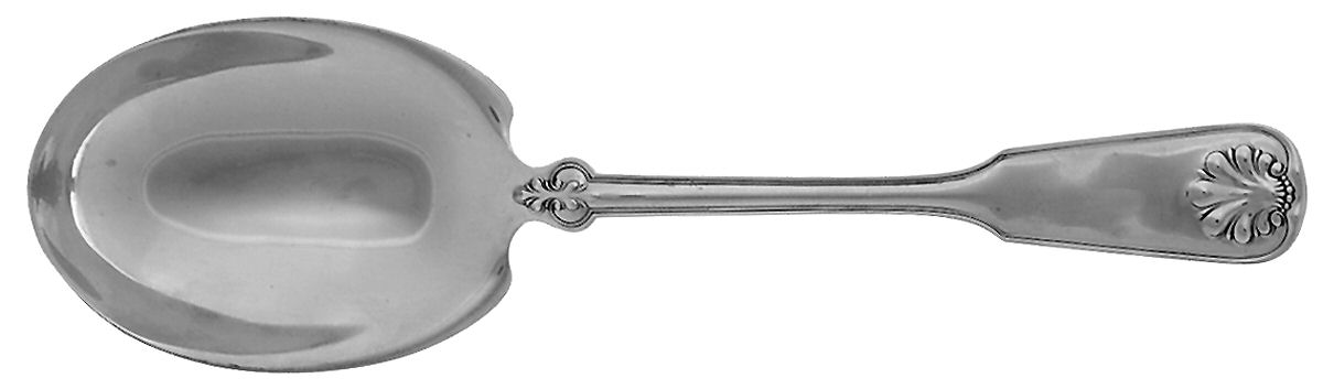 Shell & Thread (Sterling, 1905, No Monograms) Large Solid Berry/Casserole Spoon by Tiffany & CO SILVER-1