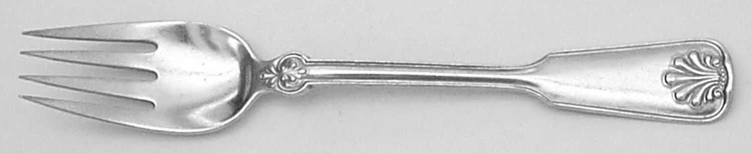 Shell & Thread (Sterling, 1905, No Monograms) Individual Solid Fish Fork by Tiffany & CO SILVER-1