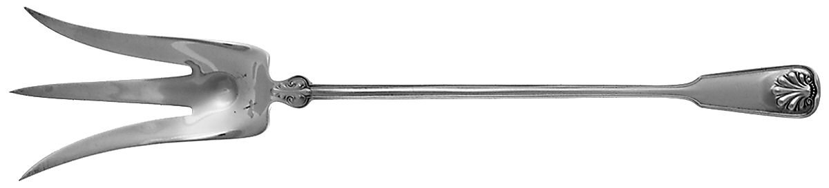 Shell & Thread (Sterling, 1905, No Monograms) Large Lettuce Serving Fork by Tiffany & CO SILVER-1