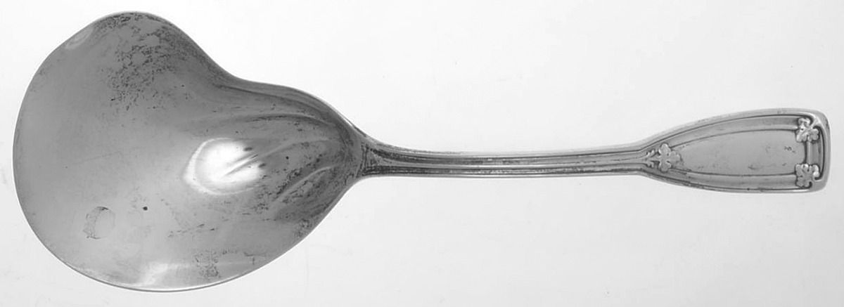 St. Dunstan (Sterling, 1909, No Monograms) Berry Casserole Spoon w/Kidney Bowl by Tiffany & CO SILVER-1