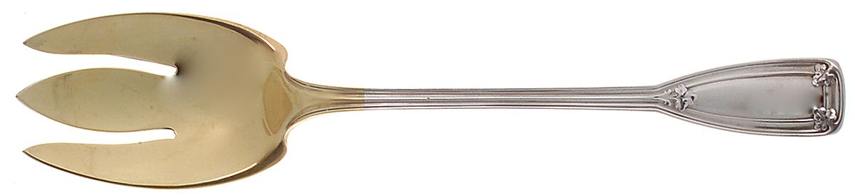 St. Dunstan (Sterling, 1909, No Monograms) Solid Salad Serving Fork by Tiffany & CO SILVER-1
