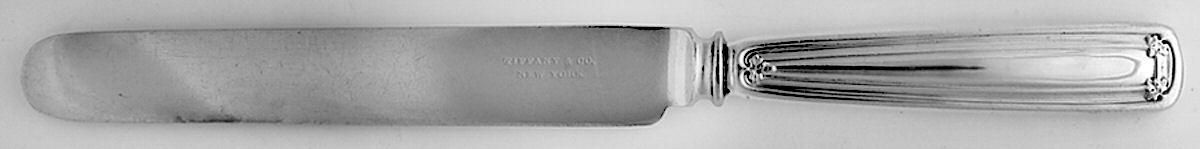 St. Dunstan (Sterling, 1909, Monograms) Blunt Hollow Knife with Bolster by Tiffany & CO SILVER-1