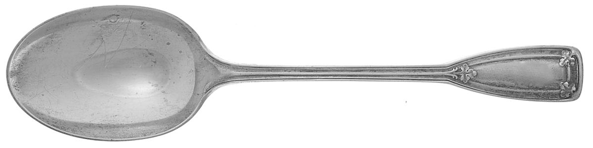 St. Dunstan (Sterling, 1909, No Monograms) Vegetable Serving Spoon (Solid) by Tiffany & CO SILVER-1