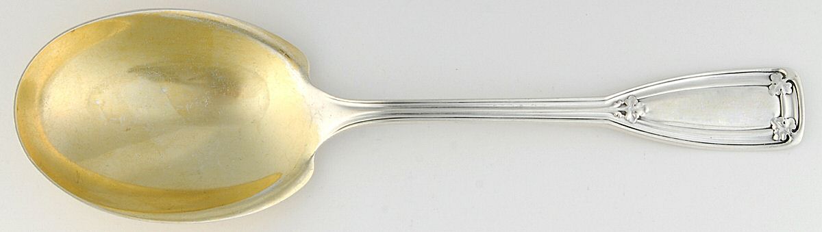 St. Dunstan (Sterling, 1909, No Monograms) Large Solid Berry/Casserole Spoon by Tiffany & CO SILVER-1