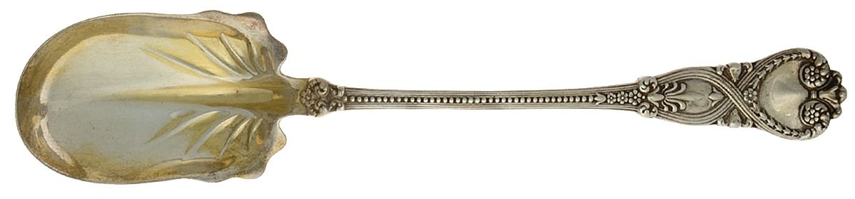 St. James (Sterling, 1898, No Monograms) Solid Salad Serving Spoon by Tiffany & CO SILVER-1
