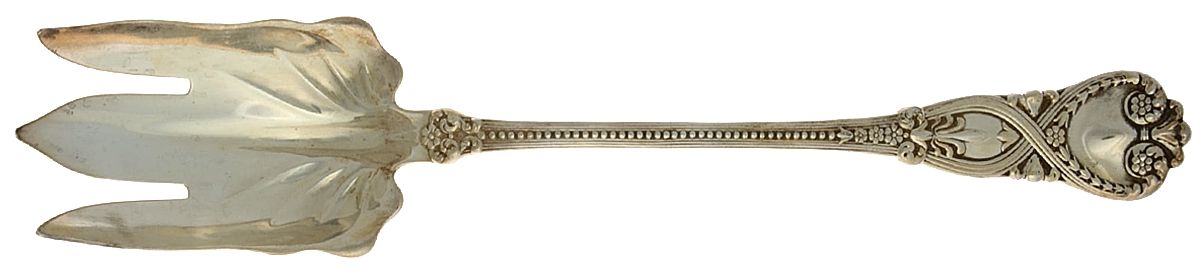 St. James (Sterling, 1898, No Monograms) Solid Salad Serving Fork by Tiffany & CO SILVER-1