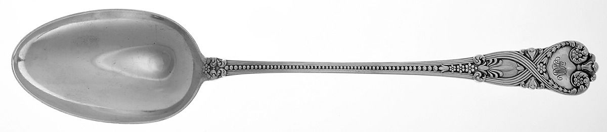 St. James (Sterling, 1898, No Monograms) Gravy Dressing Spoon Solid with Button Large by Tiffany & CO SILVER-1
