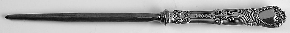 St. James (Sterling, 1898, No Monograms) Large Roast Steel Rod Knife Sharpener by Tiffany & CO SILVER-1