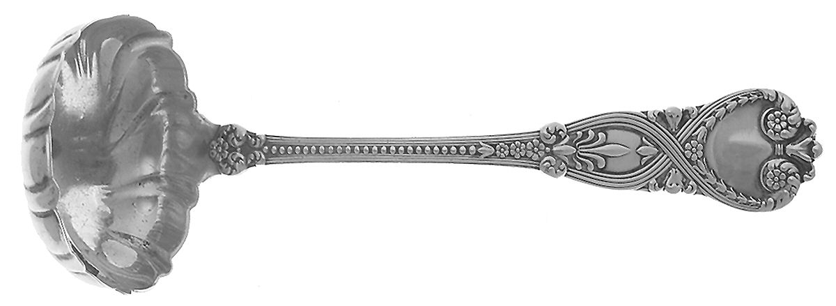 St. James (Sterling, 1898, No Monograms) Solid Gravy Ladle with Fluted Bowl by Tiffany & CO SILVER-1