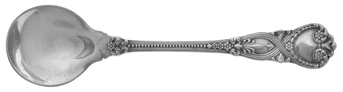 St. James (Sterling, 1898, No Monograms) Round Bowl Soup Spoon (Bouillon) by Tiffany & CO SILVER-1