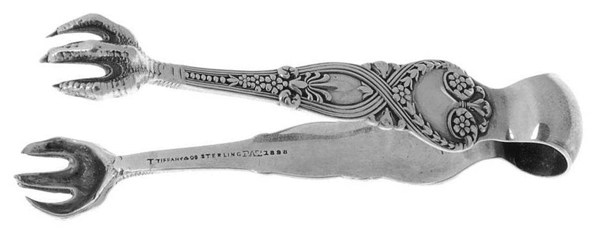St. James (Sterling, 1898, No Monograms) Small Solid Tete A Tete Tongs by Tiffany & CO SILVER-1