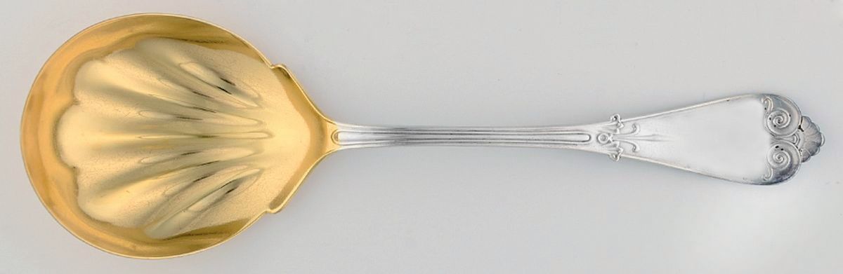 Tiffany (Sterling, 1869) Solid Smooth Berry/Casserole Spoon by Tiffany & CO SILVER-1