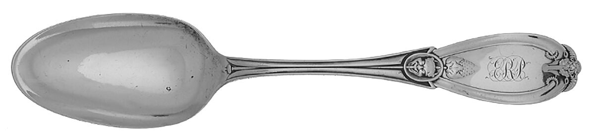 Grecian (Sterling, 1880) Monogram Tablespoon (Serving Spoon) by Tiffany & CO SILVER-1