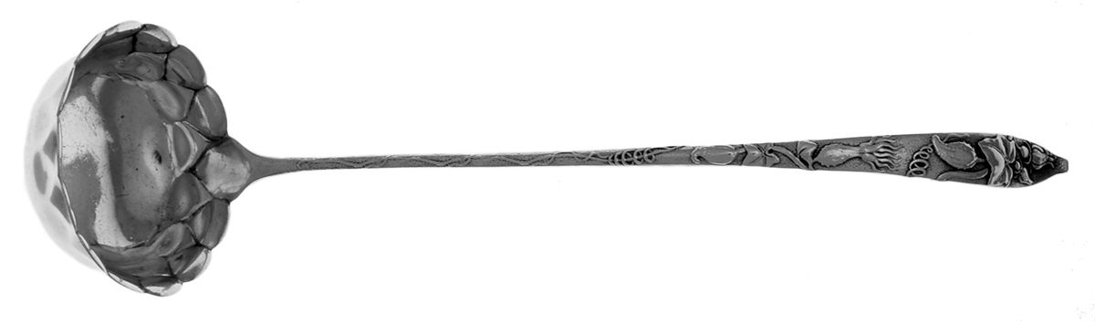 Vine-Multi Motif (Sterling, 1872) Solid Fluted Bowl Cream Ladle by Tiffany & CO SILVER-1
