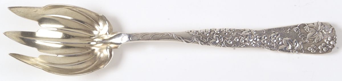 Vine-Multi Motif (Sterling, 1872) Solid Salad Serving Fork by Tiffany & CO SILVER-1