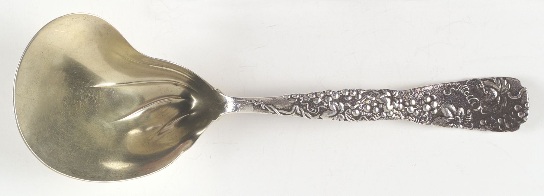 Vine-Multi Motif (Sterling, 1872) Berry Casserole Spoon w/Kidney Bowl by Tiffany & CO SILVER-1