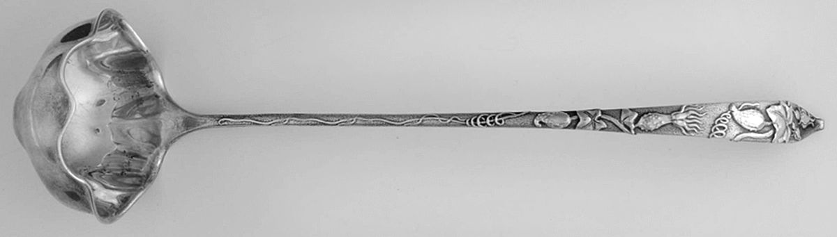 Vine-Multi Motif (Sterling, 1872) Long Flower Blossom Cream Ladle by Tiffany & CO SILVER-1