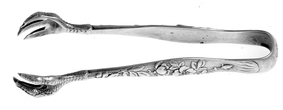 Vine-Multi Motif (Sterling, 1872) Small Sugar Tongs by Tiffany & CO SILVER-1