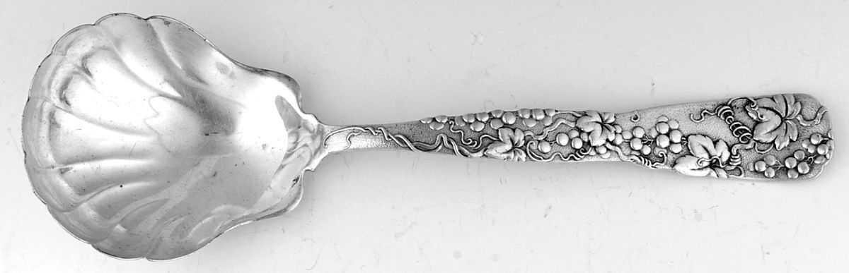 Vine-Multi Motif (Sterling, 1872) Berry-Casserole Spoon with Fluted Bowl by Tiffany & CO SILVER-1