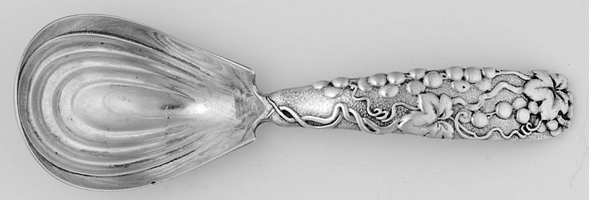 Vine-Multi Motif (Sterling, 1872) Tea Caddy Spoon by Tiffany & CO SILVER-1