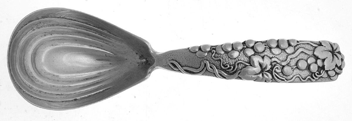 Vine-Multi Motif (Sterling, 1872) Tea Caddy Spoon by Tiffany & CO SILVER-1