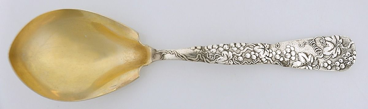 Vine-Multi Motif (Sterling, 1872) Solid Ice Cream Serving Spoon by Tiffany & CO SILVER-1
