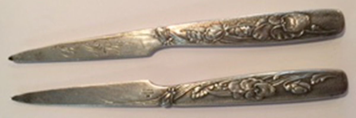 Vine-Multi Motif (Sterling, 1872) Individual Orange Knife, Solid Piece by Tiffany & CO SILVER-1