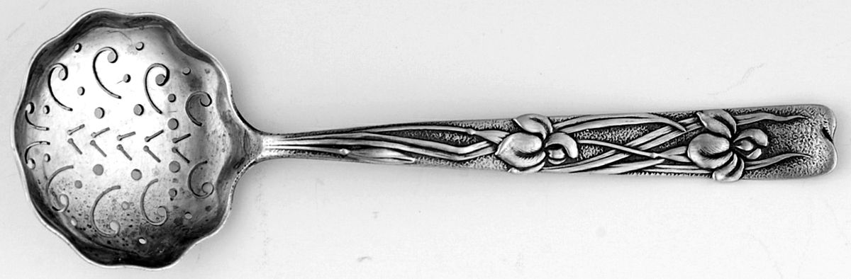 Vine-Multi Motif (Sterling, 1872) Small Pierced Nut Serving Spoon by Tiffany & CO SILVER-1