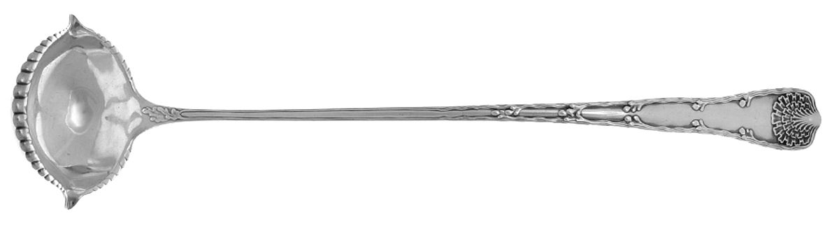 Wave Edge (Sterling, 1884) Solid Punch Ladle with Scroll Bowl by Tiffany & CO SILVER-1