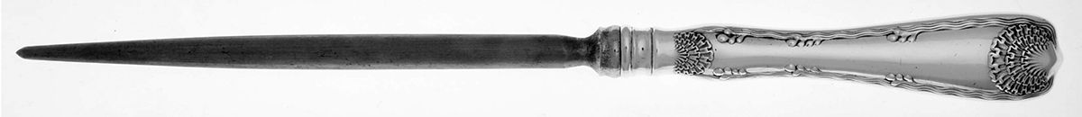 Wave Edge (Sterling, 1884) Large Roast Steel Rod Knife Sharpener by Tiffany & CO SILVER-1