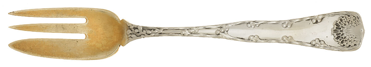 Wave Edge (Sterling, 1884) Individual Caviar Fork by Tiffany & CO SILVER-1