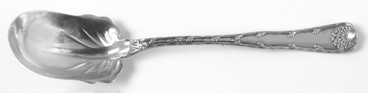 Wave Edge (Sterling, 1884) Solid Salad Serving Spoon by Tiffany & CO SILVER-1