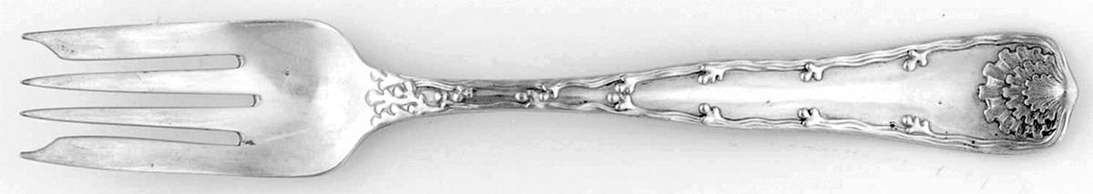 Wave Edge (Sterling, 1884) Individual Salad Fork by Tiffany & CO SILVER-1