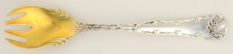 Wave Edge (Sterling, 1884) Old Style Ice Cream Fork by Tiffany & CO SILVER-1
