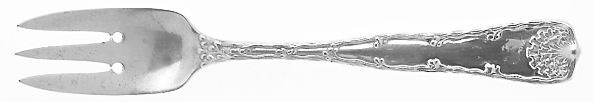 Wave Edge (Sterling, 1884) 3-Tine Salad Fork by Tiffany & CO SILVER-1