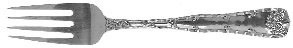 Wave Edge (Sterling, 1884) Solid Serving Fork by Tiffany & CO SILVER-1