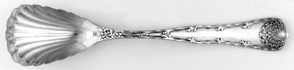 Wave Edge (Sterling, 1884) Large Jelly Spoon by Tiffany & CO SILVER-1
