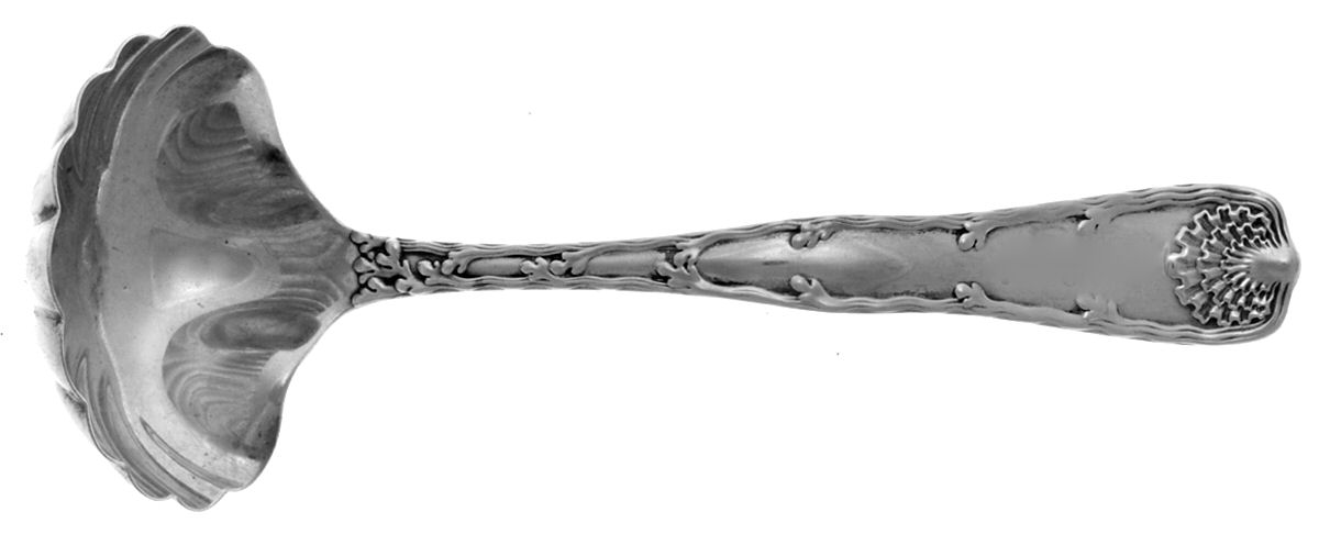 Wave Edge (Sterling, 1884) Gravy Ladle with Hemispherical Bowl by Tiffany & CO SILVER-1