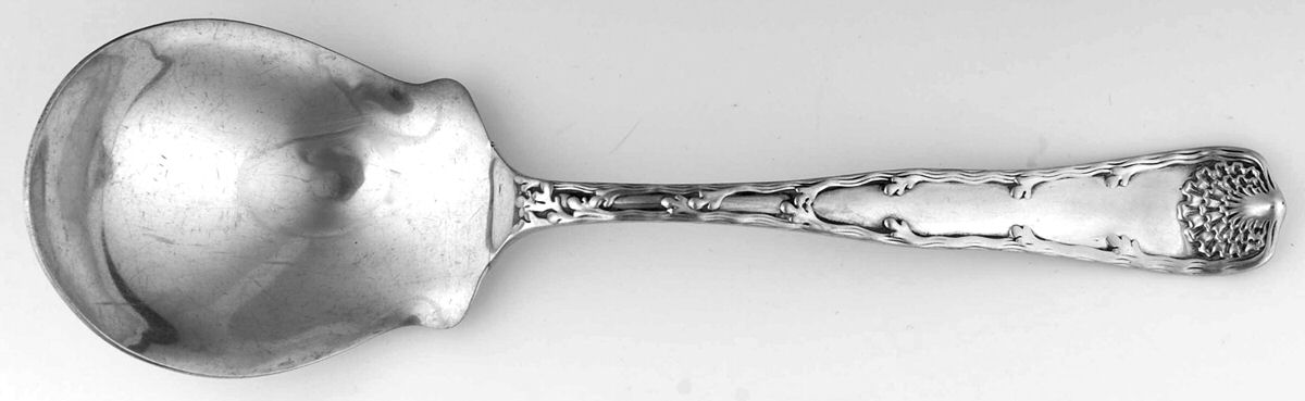 Wave Edge (Sterling, 1884) Vegetable Serving Spoon (Solid) by Tiffany & CO SILVER-1