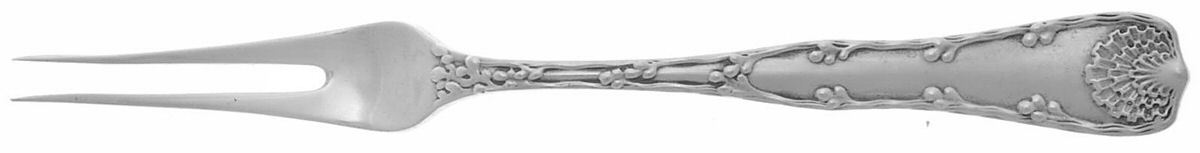 Wave Edge (Sterling, 1884) Individual Solid Fruit Fork by Tiffany & CO SILVER-1