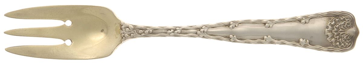 Wave Edge (Sterling, 1884) 3-Tine Salad Fork by Tiffany & CO SILVER-1