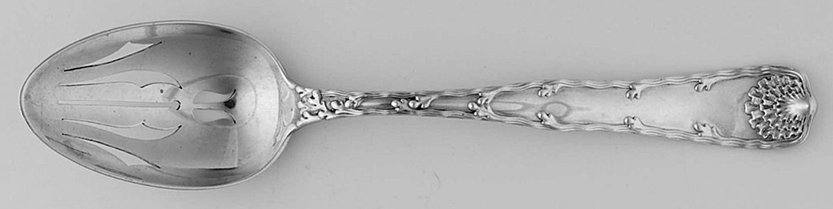Wave Edge (Sterling, 1884) Pierced Tablespoon (Serving Spoon) by Tiffany & CO SILVER-1