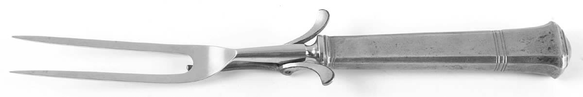 Windham (Sterling, 1923, No Monograms) Large Stainless-Prong Roast Carving Fork by Tiffany & CO SILVER-1