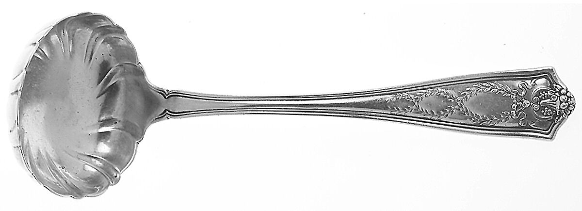 Winthrop (Sterling, 1909) Solid Gravy Ladle with Fluted Bowl by Tiffany & CO SILVER-1