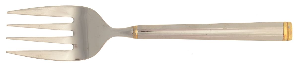 Folster Gold (Stainless) Medium Solid Cold Meat Serving Fork by Tools of The Trade-1