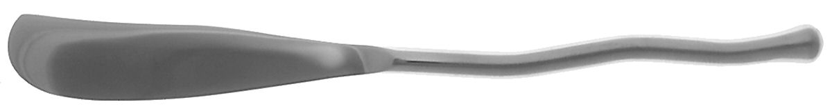 Exotique Platinum (Stainless) Flat Handle Master Butter Knife by Trupco-1